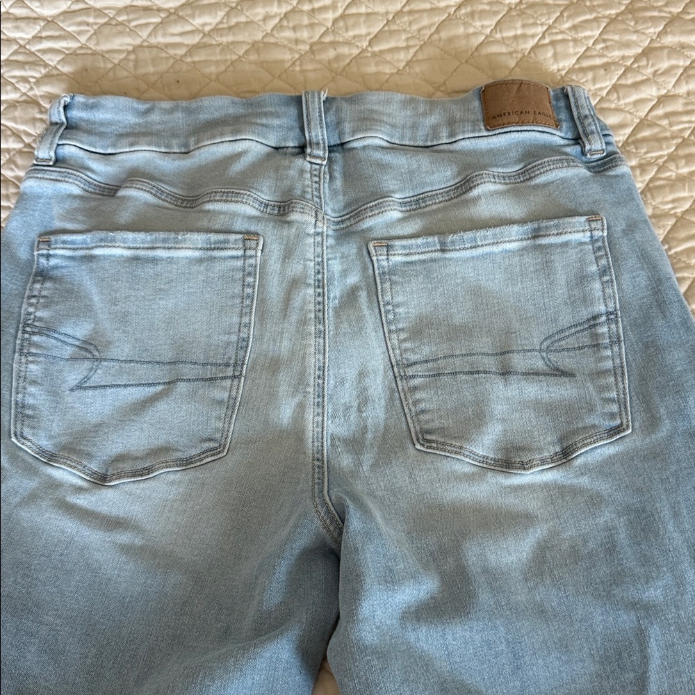 American Eagle Curvy 12S High Waisted Skinny Kick Jeans - Picture 6 of 7